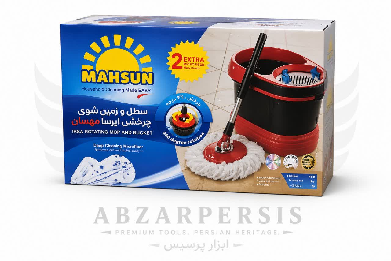 سطل و زمین شوی چرخشی مهسان